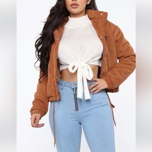 Brown Fashion Nova Puffy